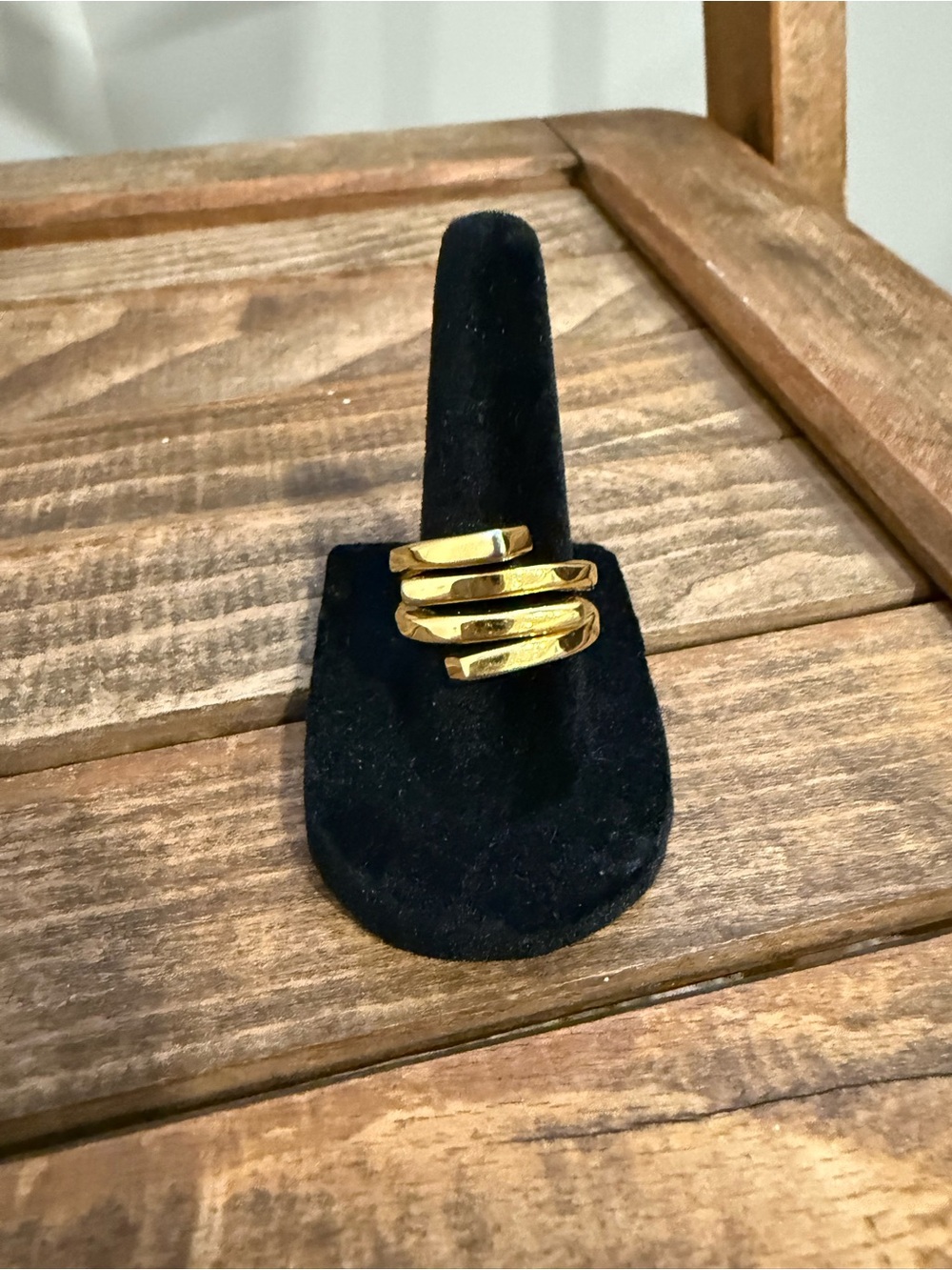 Lia Sophia Gold-Tone Multi-Band Crossover  Statement